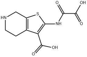 2-[(CARBOXYCARBONYL)AMINO]-4,5,6,7-TETRAHYDROTHIENO[2,3-C]PYRIDINE-3-CARBOXYLIC ACID HYDROCHLORIDE Structure