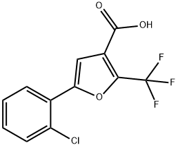 5-(2-CHLOROPHENYL)-2-(TRIFLUOROMETHYL)-3-FUROIC ACID Structure