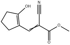 2-Propenoicacid,2-cyano-3-(2-hydroxy-1-cyclopenten-1-yl)-,methylester(9CI) Structure