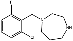 1-(2-클로로-6-플루오로벤질)-1,4-디아제페인 구조식 이미지