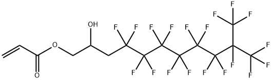 3-(PERFLUORO-7-METHYLOCTYL)-2-HYDROXYPROPYL ACRYLATE 구조식 이미지