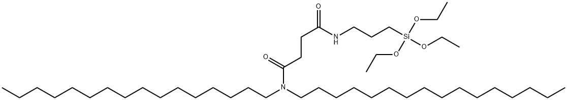 ButanediaMide, N,N-dihexadecyl-N'-[3-(triethoxysilyl)propyl]- Structure