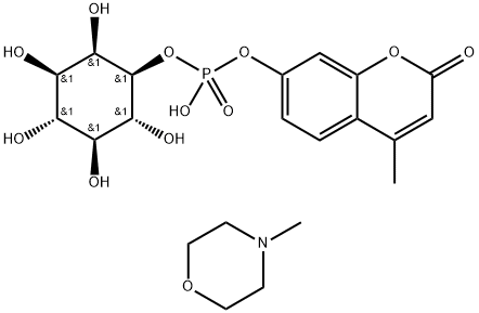 4-METHYLUMBELLIFERYL MYO-INOSITOL-1-PHOSPHATE, N-METHYL-MORPHOLINE SALT Structure