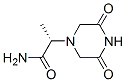 1-피페라진아세트아미드,-알파-메틸-3,5-디옥소-,(-알파-S)-(9CI) 구조식 이미지