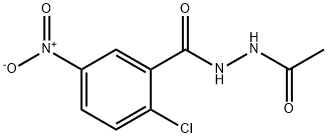 N'1-ACETYL-2-CHLORO-5-NITROBENZENE-1-CARBOHYDRAZIDE Structure