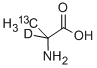 DL-알라닌-3-13C,2-D1 구조식 이미지