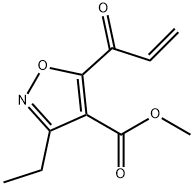 4-Isoxazolecarboxylicacid,3-ethyl-5-(1-oxo-2-propenyl)-,methylester(9CI) Structure