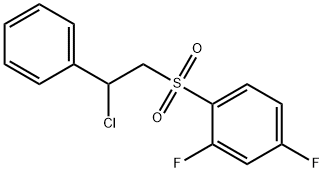 1-[(2-CHLORO-2-PHENYLETHYL)SULFONYL]-2,4-DIFLUOROBENZENE Structure
