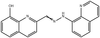 8-HYDROXYQUINOLINE-2-CARBOXALDEHYDE 8-QUINOLYLHYDRAZONE Structure