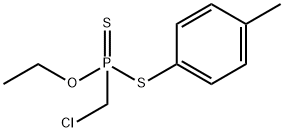 (Chloromethyl)phosphonodithioic acid O-ethyl S-(p-tolyl) ester Structure