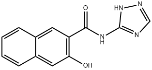 3-hydroxy-N-(2H-1,2,4-triazol-3-yl)naphthalene-2-carboxamide 구조식 이미지