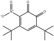 4,6-디-tert-부틸-3-니트로-1,2-벤조퀴논 구조식 이미지