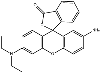 2'-amino-6'-(diethylamino)spiro[isobenzofuran-1(3H),9'-[9H]xanthene]-3-one 구조식 이미지