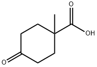 1-Methyl-4-oxo-cyclohexanecarboxylic acid Structure