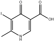 5-iodo-6-Methyl-4-oxo-1,4-dihydropyridine-3-carboxylic acid Structure