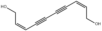 (2Z,8Z)-2,8-Decadiene-4,6-diyne-1,10-diol Structure