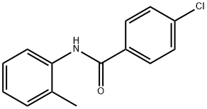 BENZAMIDE, 4-CHLORO-N-(2-METHYLPHENYL)- Structure
