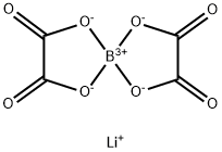 리튬 비스(옥살레이토)보레이트(1-) 구조식 이미지