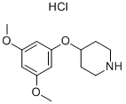 4-(3,5-DIMETHOXYPHENOXY)PIPERIDINE HYDROCHLORIDE Structure