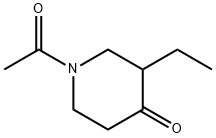 4-피페리디논,1-아세틸-3-에틸-(9CI) 구조식 이미지