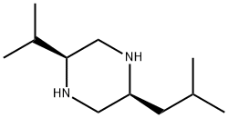 Piperazine, 2-(1-methylethyl)-5-(2-methylpropyl)-, (2S,5S)- (9CI) Structure