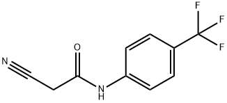 2-cyano-N-[4-(trifluoromethyl)phenyl]acetamide 구조식 이미지