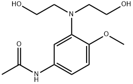 N-[3-[비스(2-하이드로에틸)아미노]-4-메톡시페닐]아세트아마이드 구조식 이미지