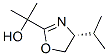 2-Oxazolemethanol,4,5-dihydro-alpha,alpha-dimethyl-4-(1-methylethyl)-,(4R)-(9CI) Structure