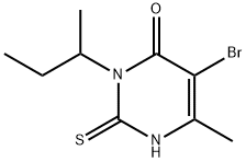 5-Bromo-3-sec-butyl-6-methyl-1,2-dihydro-2-thioxopyrimidin-4(3H)-one Structure