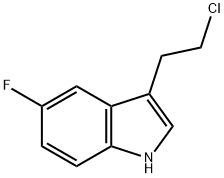 1H-INDOLE,3-(2-CHLOROETHYL)-5-FLUORO- Structure