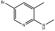 5-broMo-N,3-diMethylpyridin-2-aMine Structure