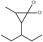 3-(2,2-Dichloro-3-methylcyclopropyl)pentane Structure