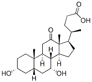 3alpha,7alpha-dihydroxy-12-oxo-5beta-cholan-24-oic acid 구조식 이미지