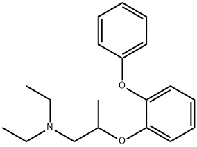 N,N-Diethyl-2-(o-phenoxyphenoxy)propylamine Structure