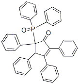 5-(Diphenylphosphinyl)-2,3,4,5-tetraphenyl-2-cyclopenten-1-one Structure