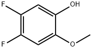 페놀,4,5-디플루오로-2-메톡시-(9CI) 구조식 이미지