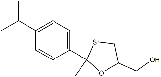 2-(4-Cumenyl)-2-methyl-1,3-oxathiolane-5-methanol Structure