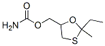 2-Ethyl-2-methyl-1,3-oxathiolane-5-methanol carbamate Structure