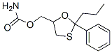 2-Phenyl-2-propyl-1,3-oxathiolane-5-methanol carbamate Structure