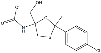 2-(4-Chlorophenyl)-2-methyl-1,3-oxathiolane-5-methanol carbamate Structure