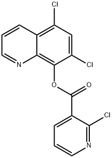 5,7-DICHLORO-8-QUINOLYL 2-CHLORONICOTINATE Structure