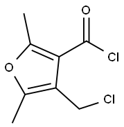 3-푸란카르보닐클로라이드,4-(클로로메틸)-2,5-디메틸-(9CI) 구조식 이미지