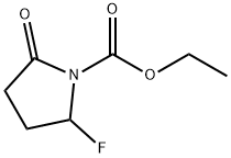 1-피롤리딘카르복실산,2-플루오로-5-옥소-,에틸에스테르 구조식 이미지