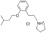 1-[2-(3-methylbutoxy)phenethyl]pyrrolidinium chloride Structure