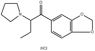 3,4-Methylenedioxy-α-Pyrrolidinobutiophenone (hydrochloride) 구조식 이미지