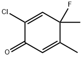 2,5-Cyclohexadien-1-one,  2-chloro-4-fluoro-4,5-dimethyl- 구조식 이미지