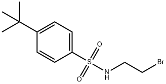 N1-(2-브로모에틸)-4-(TERT-부틸)벤젠-1-술폰아미드,기술 구조식 이미지