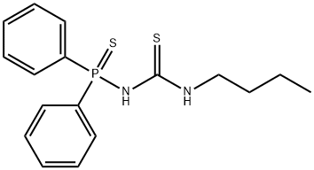 1-부틸-3-(디페닐포스피노티오)티오우레아 구조식 이미지