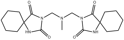 3,3'-[(Methylimino)dimethylene]bis[1,3-diazaspiro[4.5]decane-2,4-dione] Structure