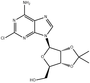 2-CHLORO-9-(2,3-O-ISOPROPYLIDENE-BETA-D-RIBOFURANOSYL)ADENINE Structure